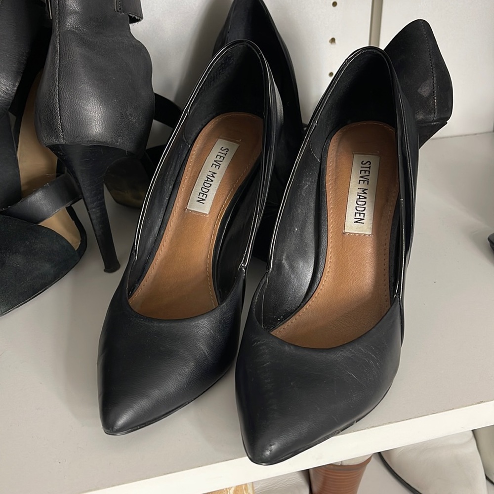 Cute Steve Madden Black Heel Size 7